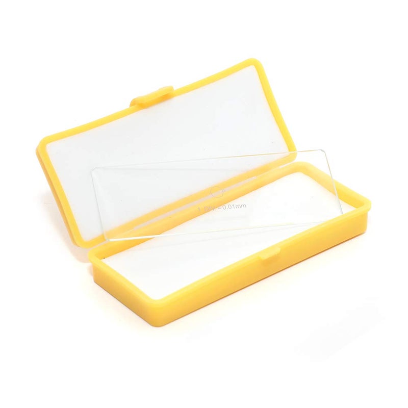 WintopScope 2pcs 0.01mm Microscope Calibration Slide Stage Micrometer Parts for Microscope Camera - Image 2
